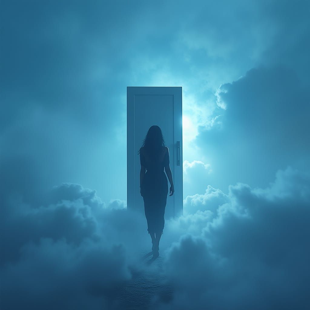 Enigmatic Woman Enters Surreal Dreamscape