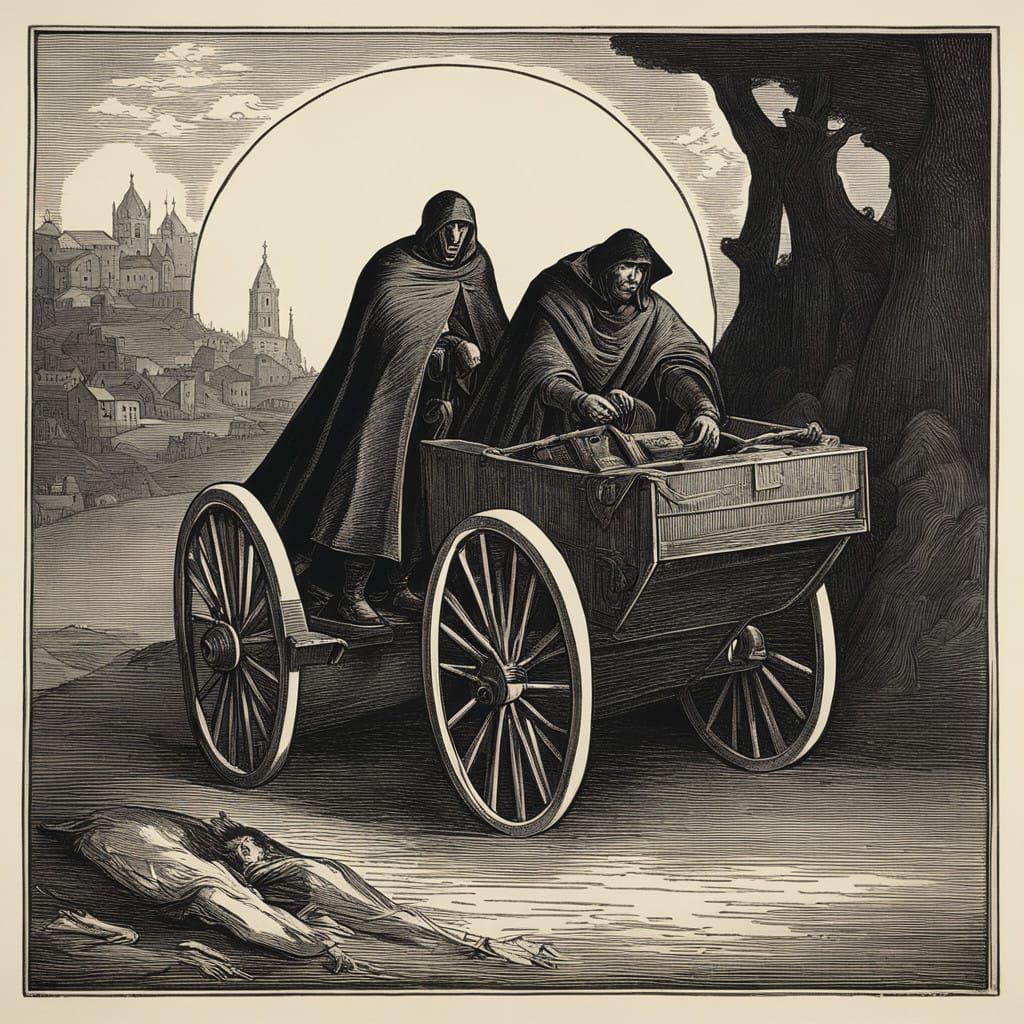 Dark Fantasy Art in Surrealist Style