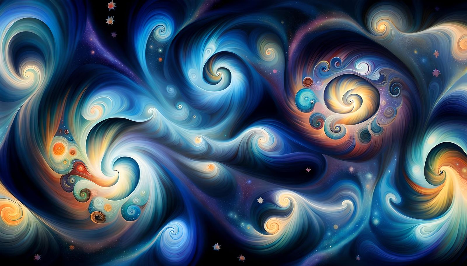 Star Nursery Songline: Dreamtime Impasto Oil Painting