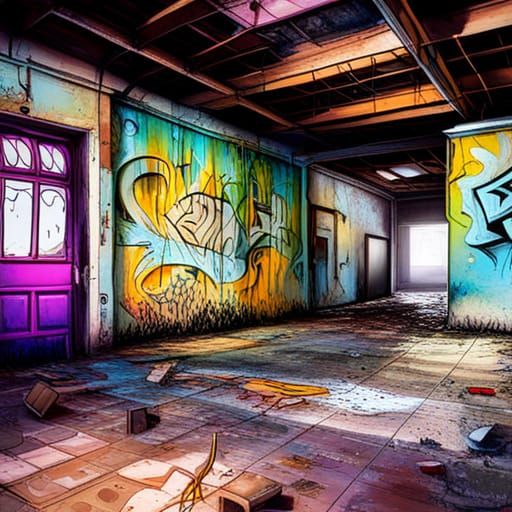 Graffiti Art on Abandoned Buildings