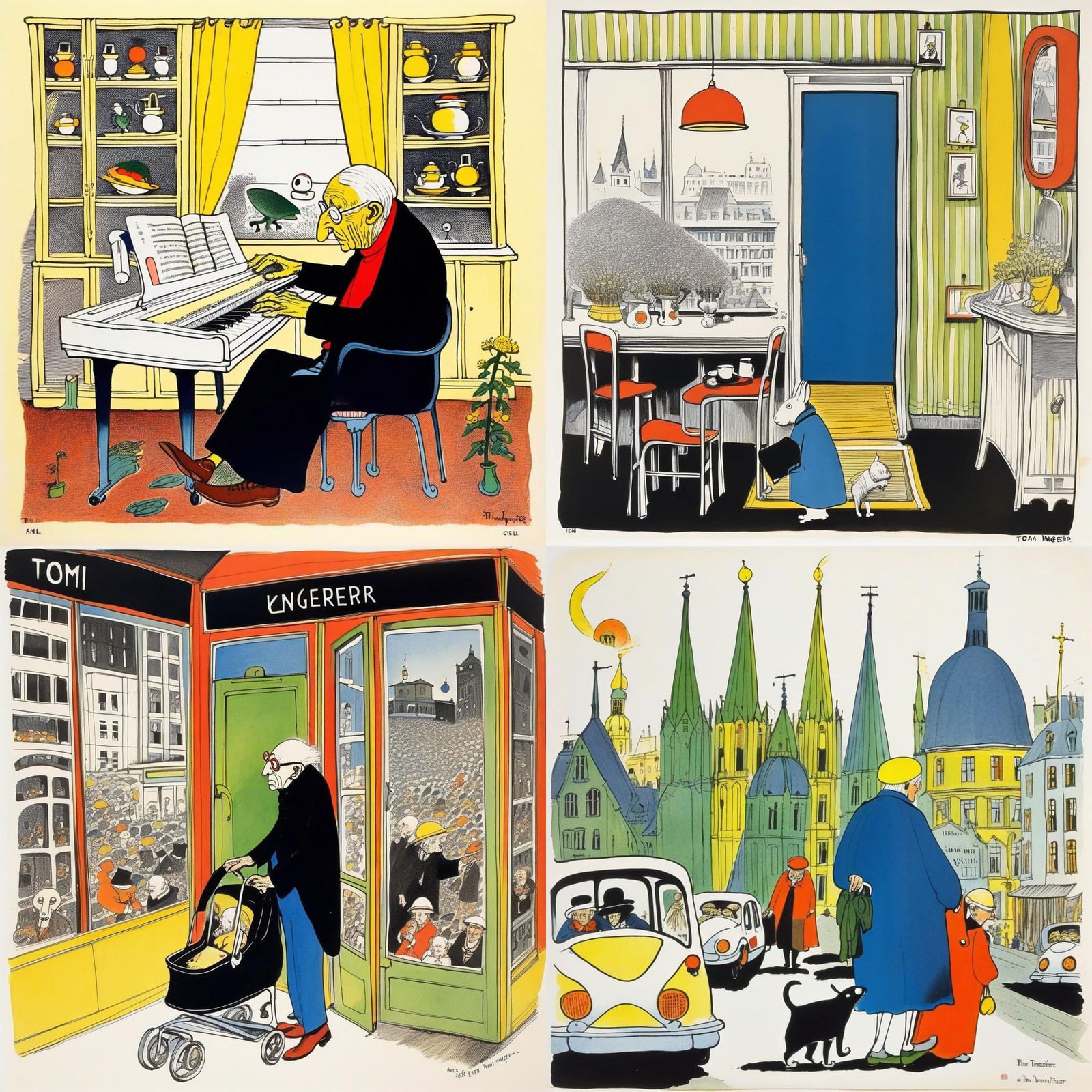 Image Inspired by Tomi Ungerer's Style