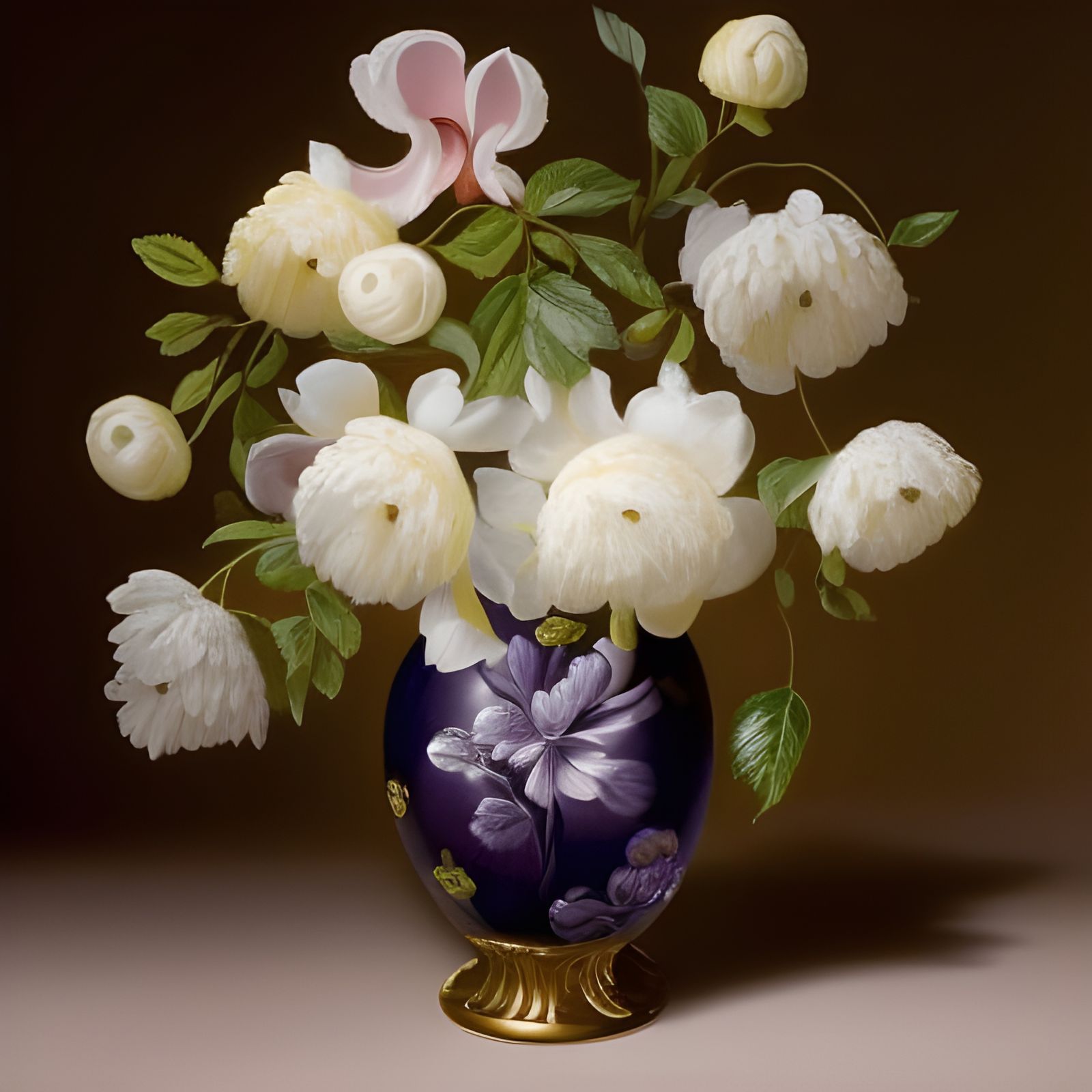 Baroque Still Life: Spring Flowers in Vase