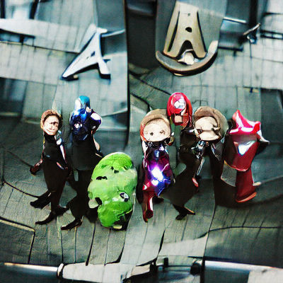 Dynamic Superhero Team Illustration