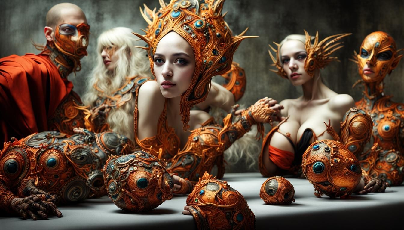 Photorealistic Aliens in Bizarre, Detailed Photography