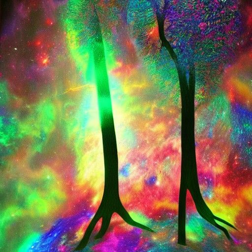 Aggressive Astral Trees: Holographic Cosmic Illustration