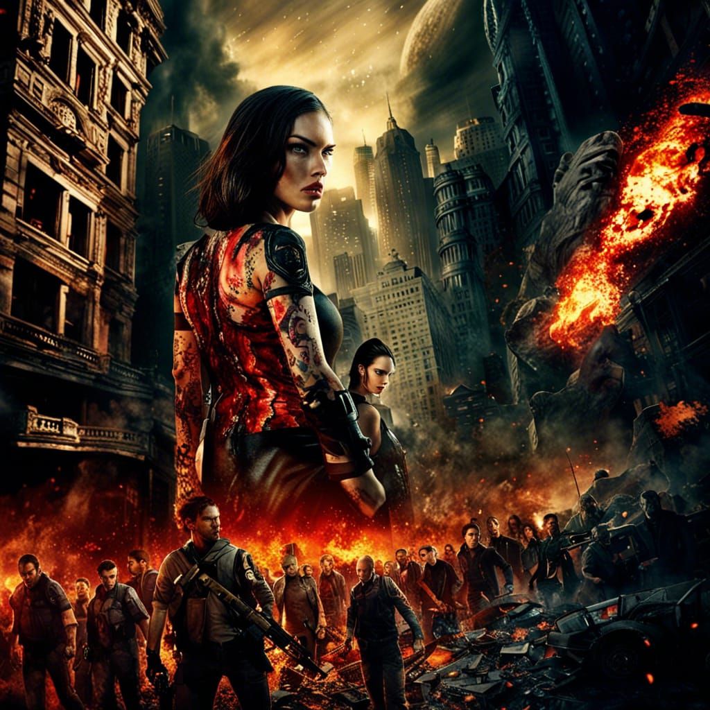 Megan Fox in Zombie Apocalypse Movie Poster