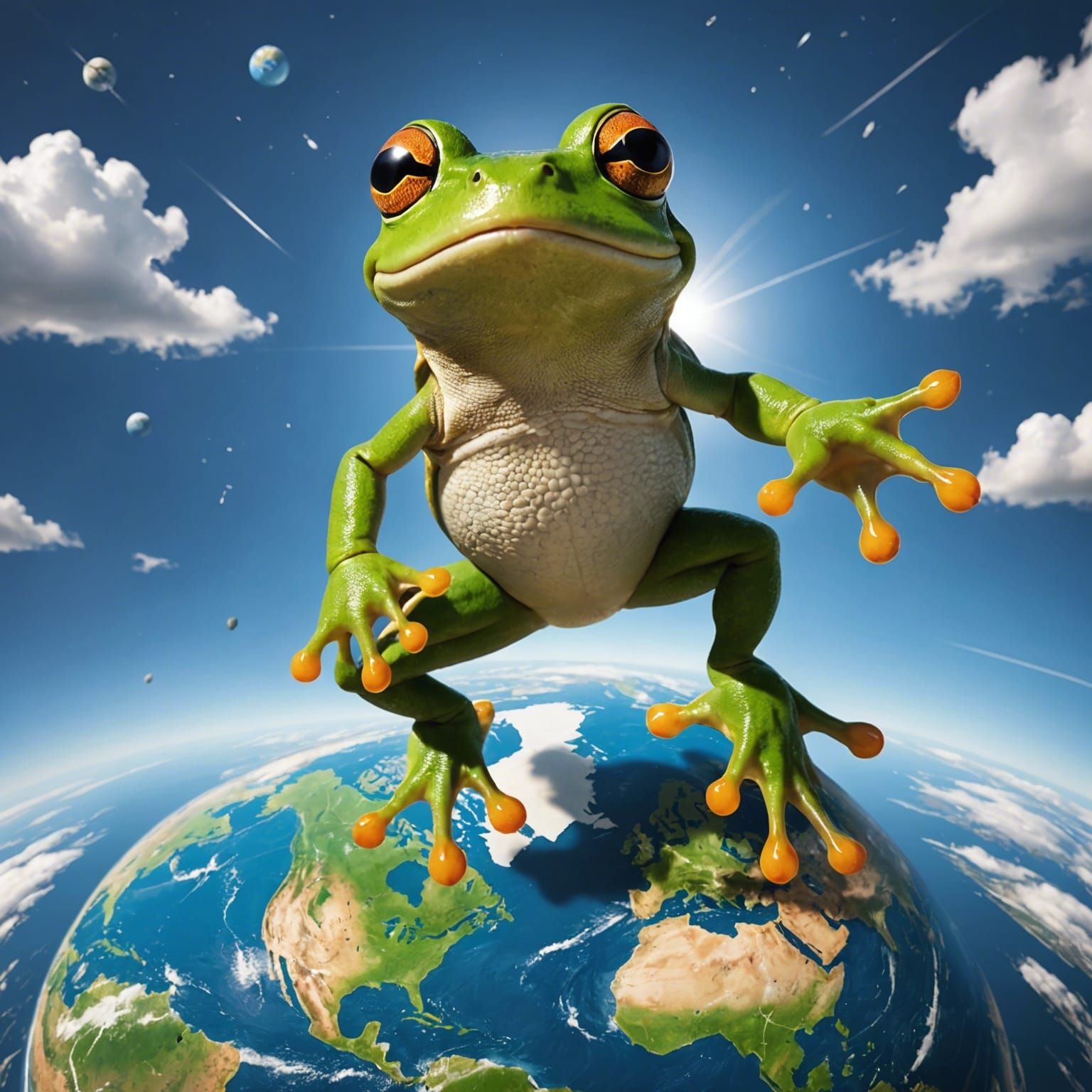 Frog Leaping Over the World