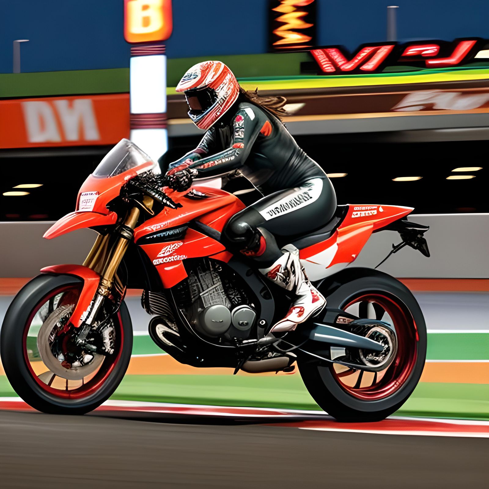 Rachel Ray Wins at Motorcycle Racing