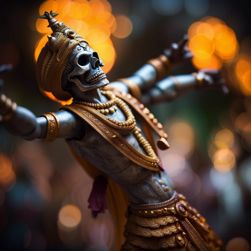 Vishnu Dancing the Dance of Death