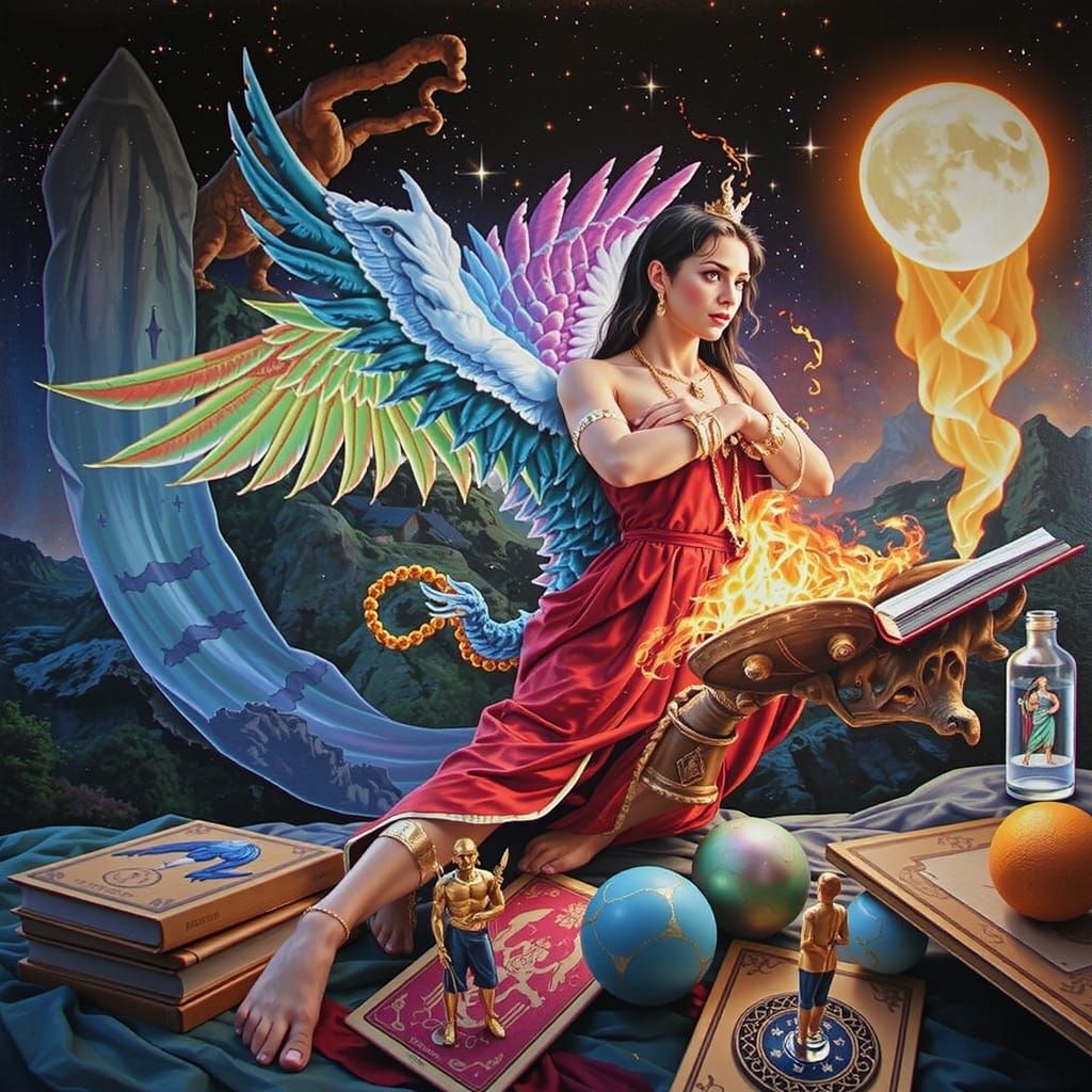 Crowley Thoth Tarot Card Art