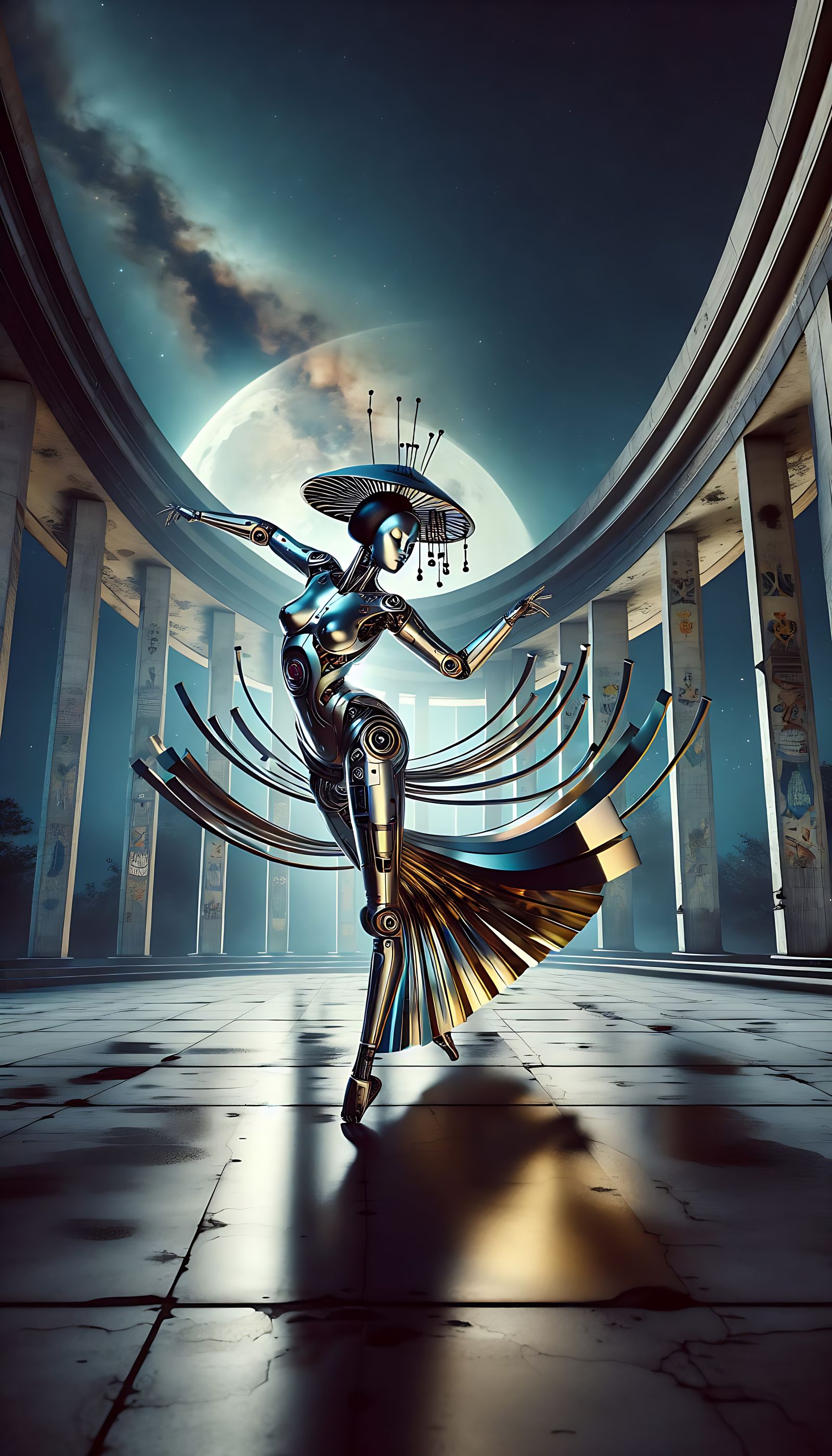 Fluid metal in elegant motion . . .