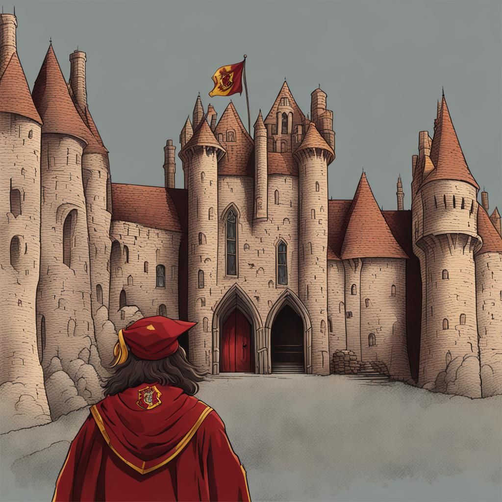 Gryffindor House Crest: Bravery and Determination