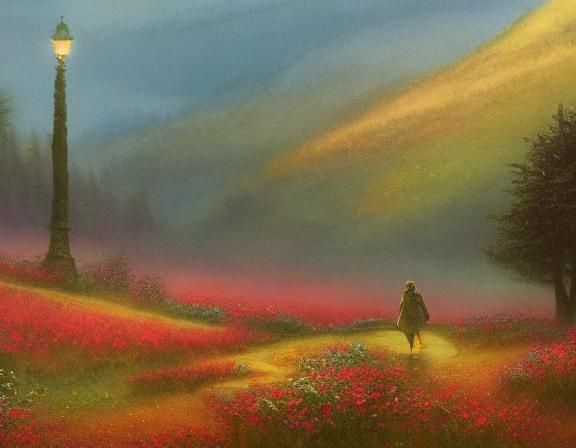 Valley of Twilight: Romantic Landscape Painting