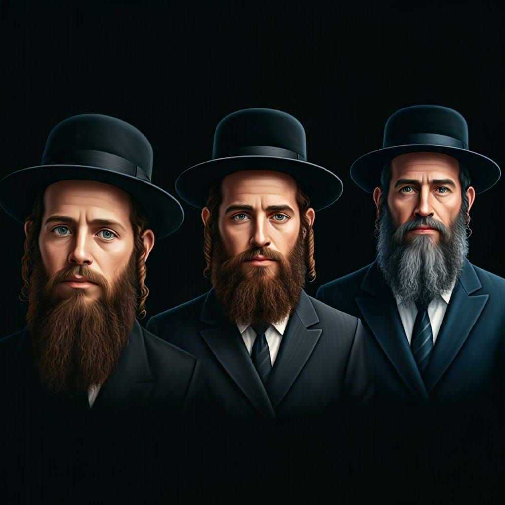 Life Stages of a Hasidic Man in Color