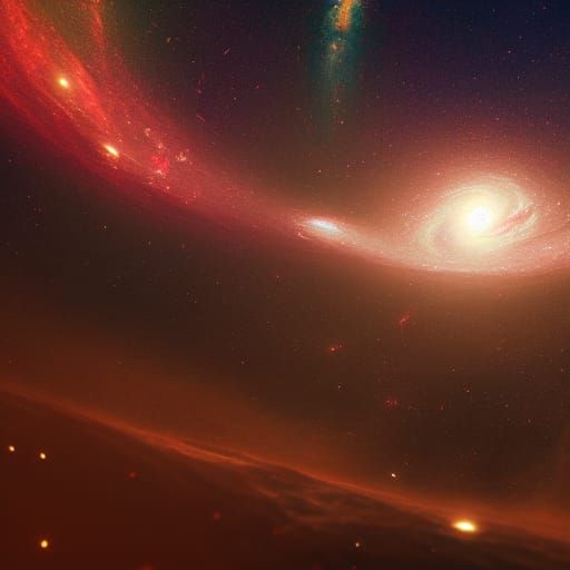 Galaxies in Deep Color: Detailed Matte Painting