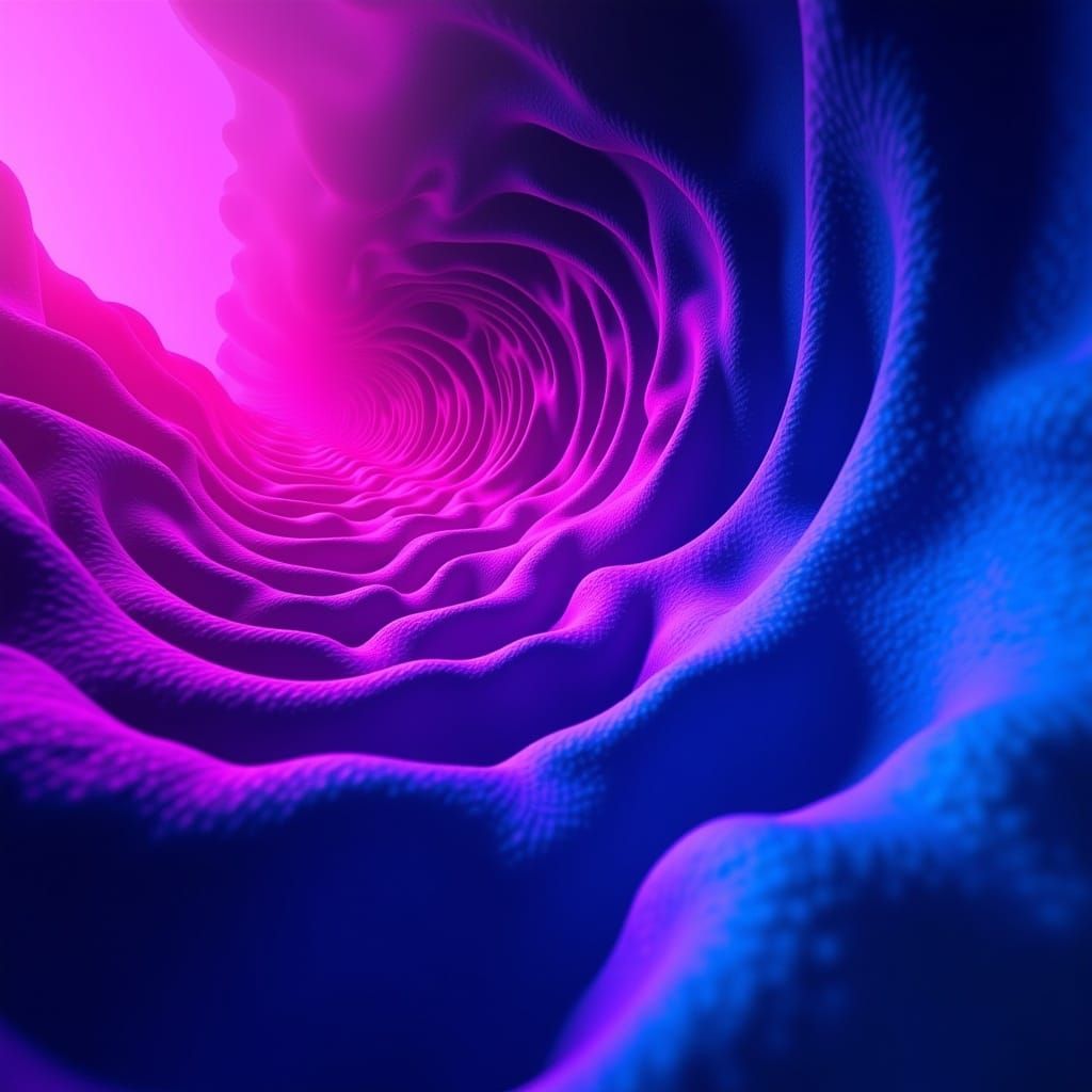 Vivid Purple and Blue Substrate Conflux