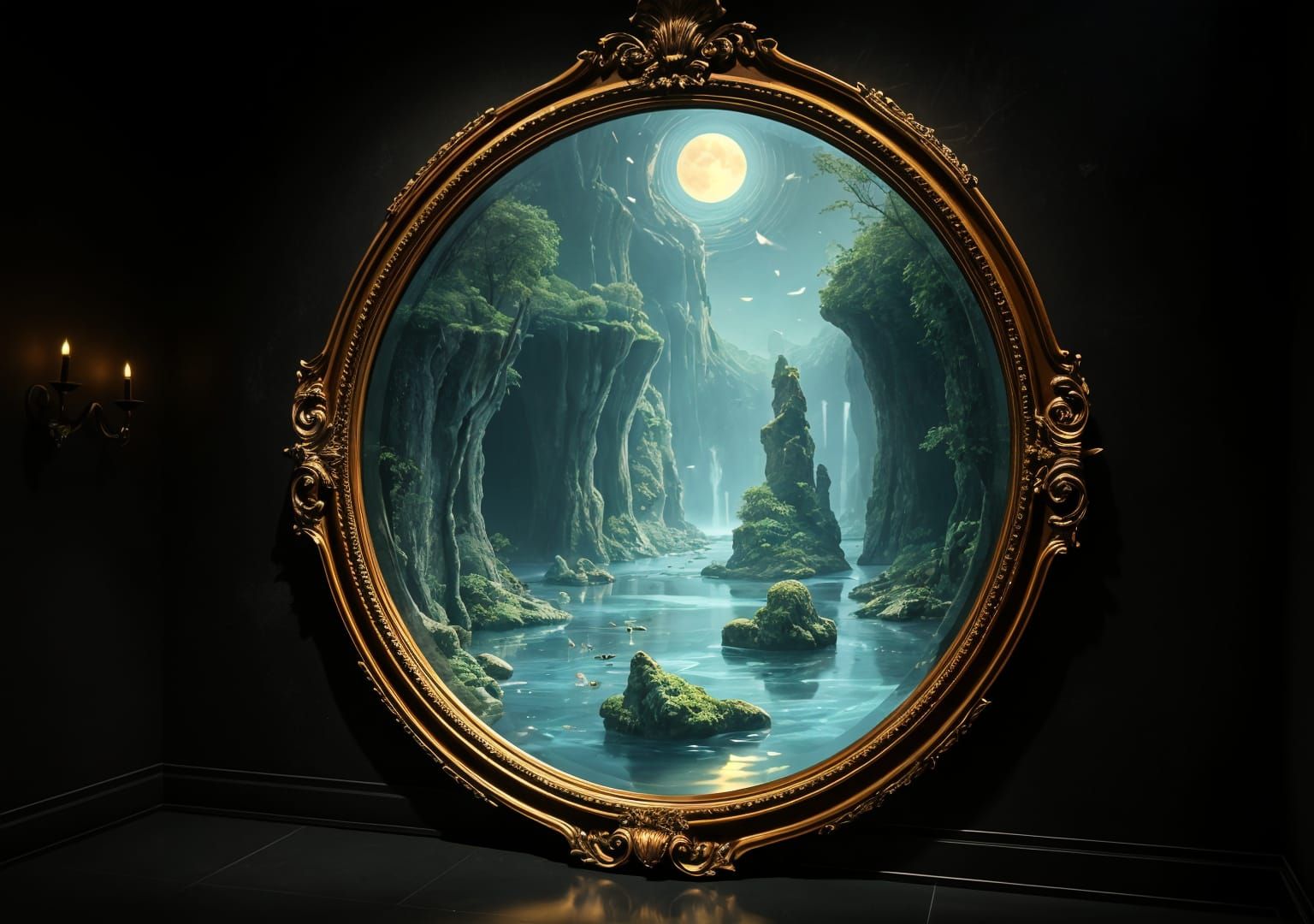 the mirror to moonlightscenery..
