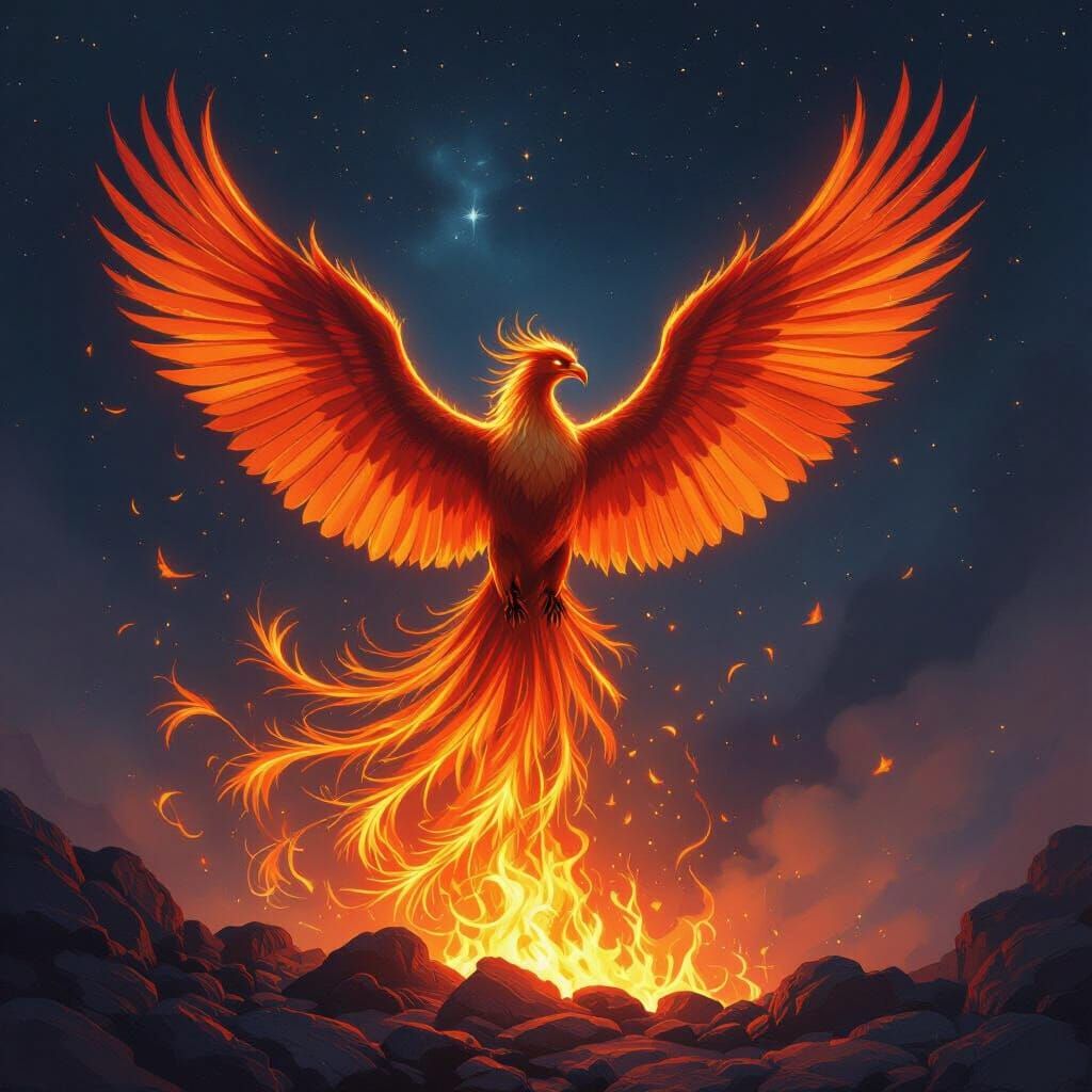 Phoenix Rising: Epic Fantasy Art