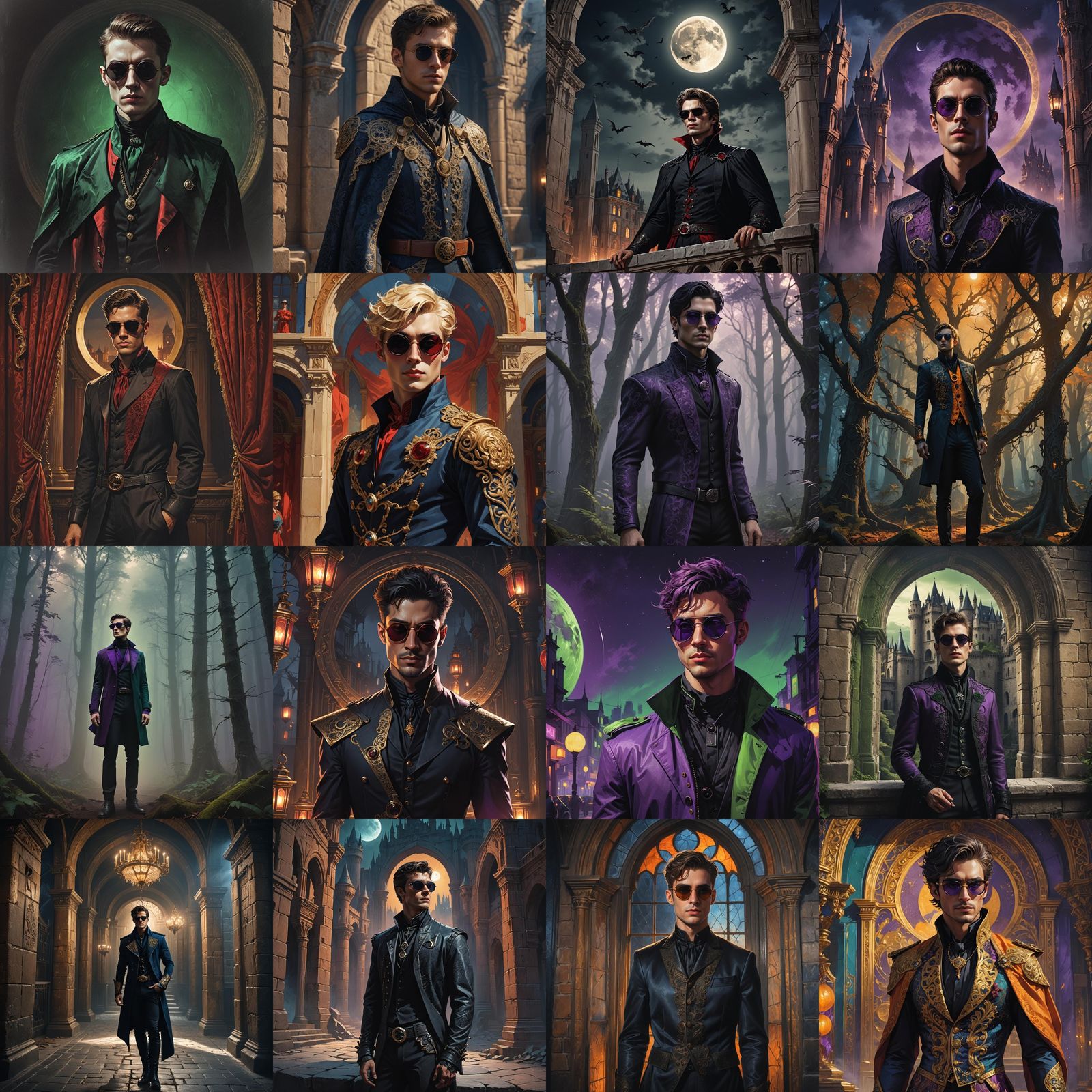 Young Count in Detailed Matte Painting