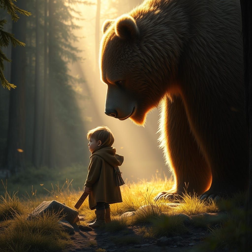 A Child and a Giant Bear #4