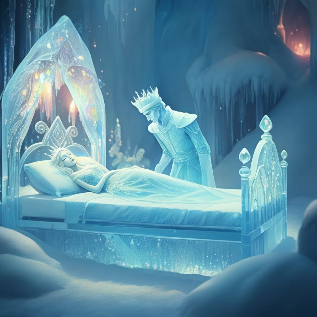 Sleeping Beauty Ice Sculpture