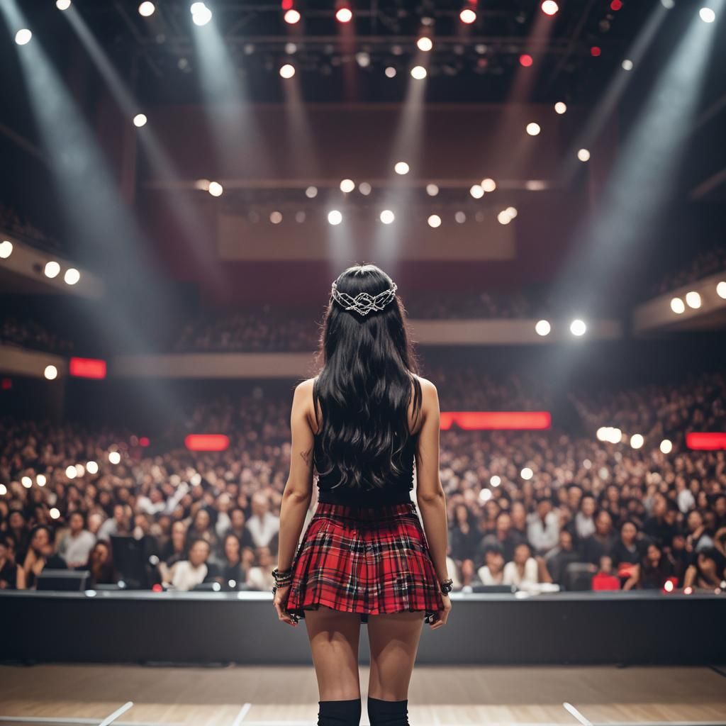 Rock Goddess in Concert Hall: Professional Photography