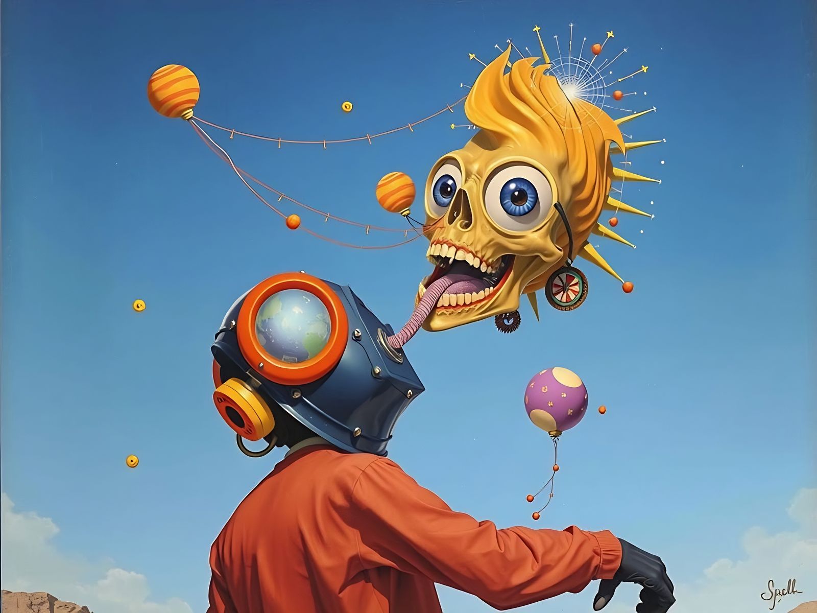 Surreal Dreamscape in Hyperdetailed Psychedelic Style