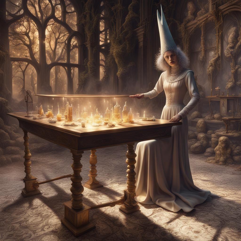 Magical Holographic Image in Surreal Style