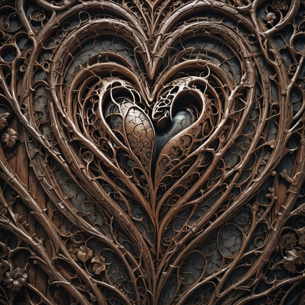 Detailed Hyperrealistic Heartacher in High Definition