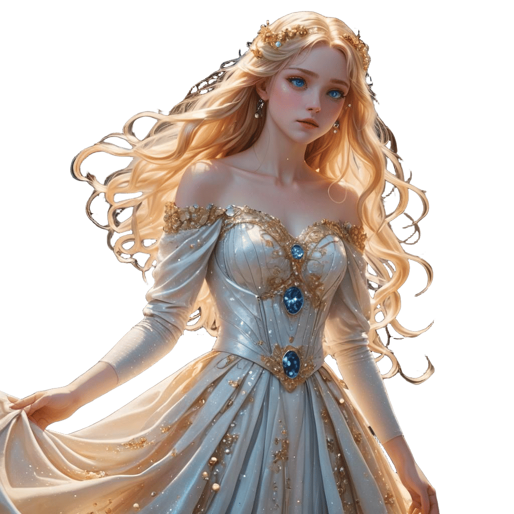 Anime Girl with Bubble Powers in Fantasy Art Style