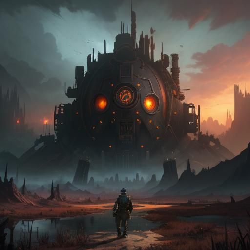 Post-Nuclear Fallout Concept Art in Unreal Engine 5