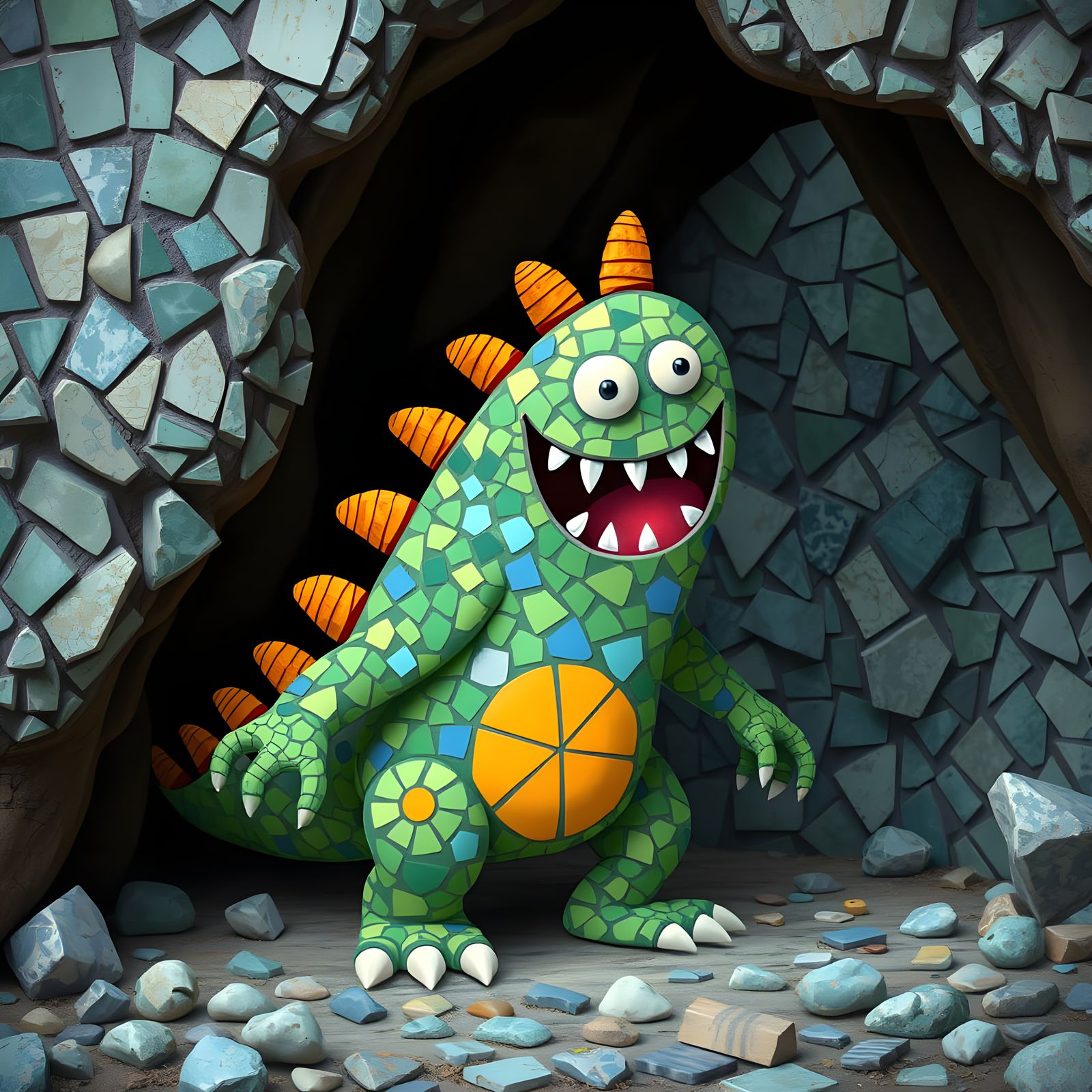 His Name is Mo, Mo the Mosaic Monster