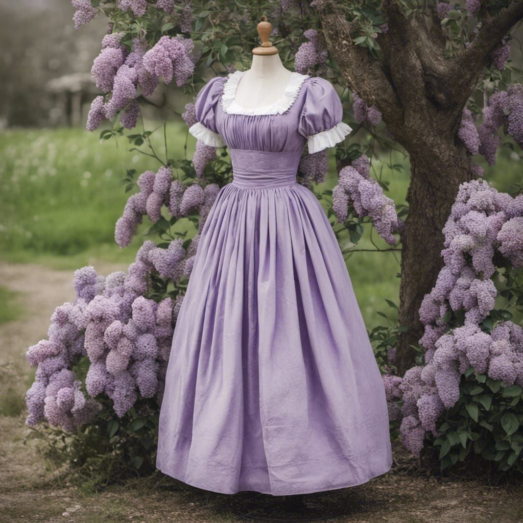 Fairytale Medieval Peasant Dress on Dress Form