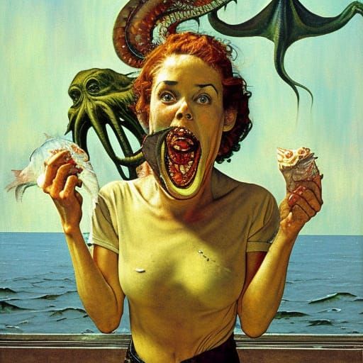 Woman's Transformation Echoes Horror