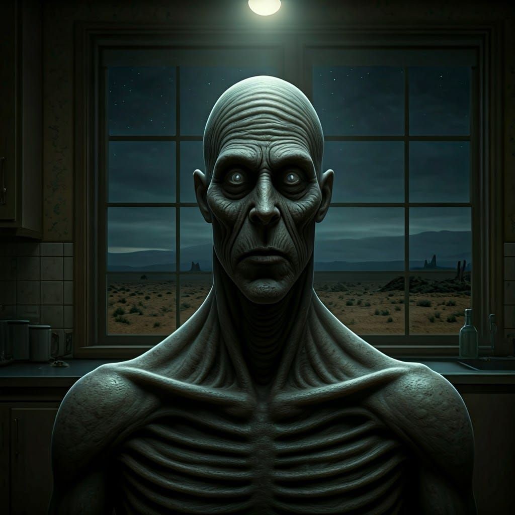 Ethereal Night Terror Demon in Photorealistic Composite