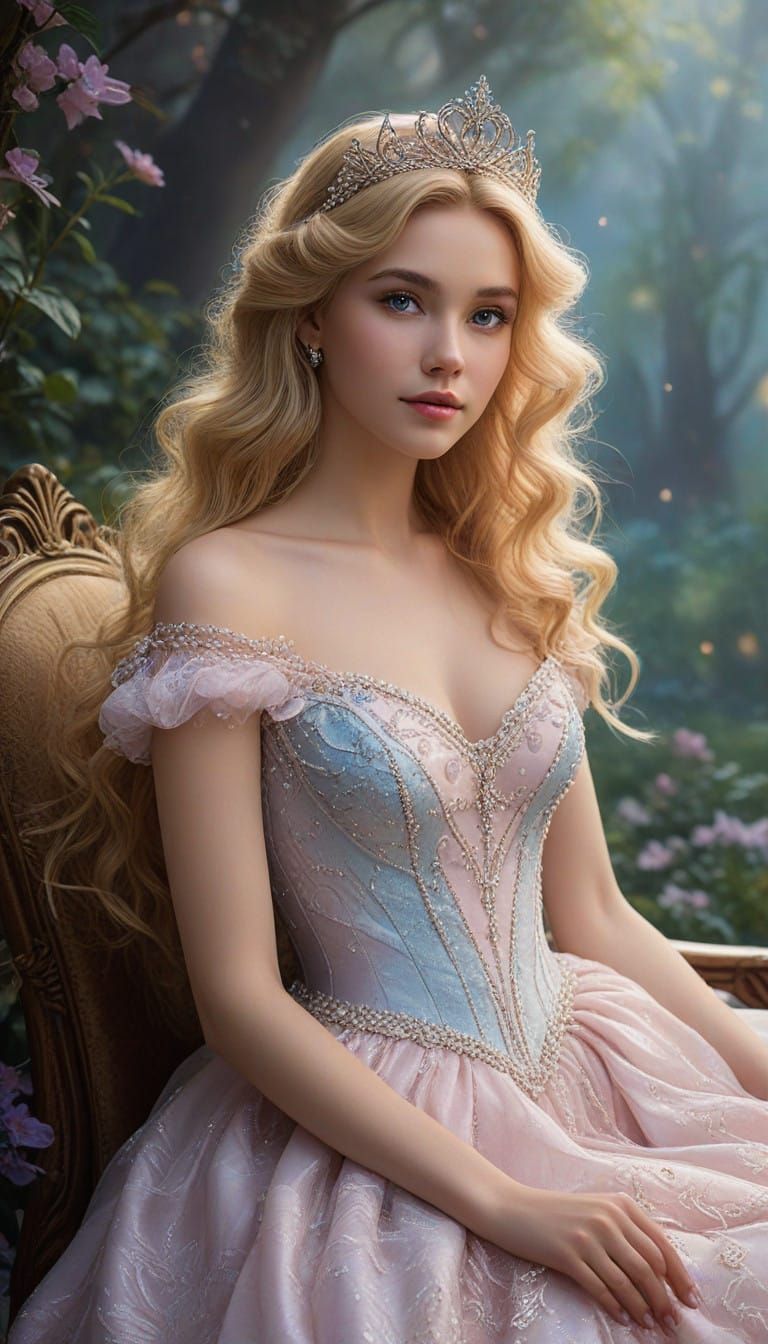 Enchanting Good Witch in Dreamlike Setting