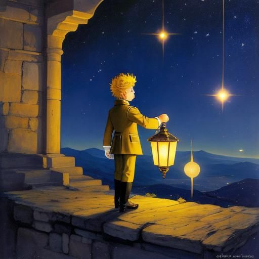 The Little Prince on the Lamplighter's Planet