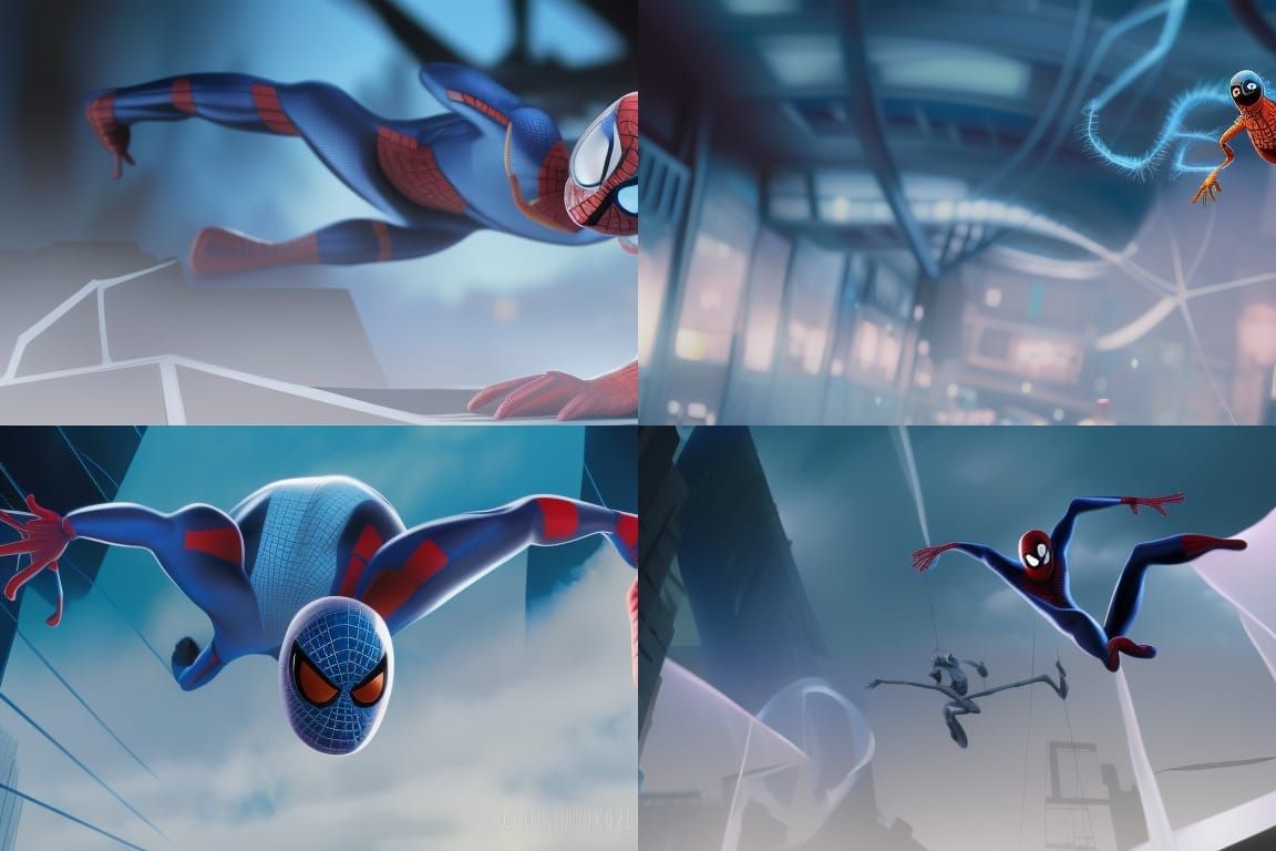 Spider-Man as 3D Digital Art