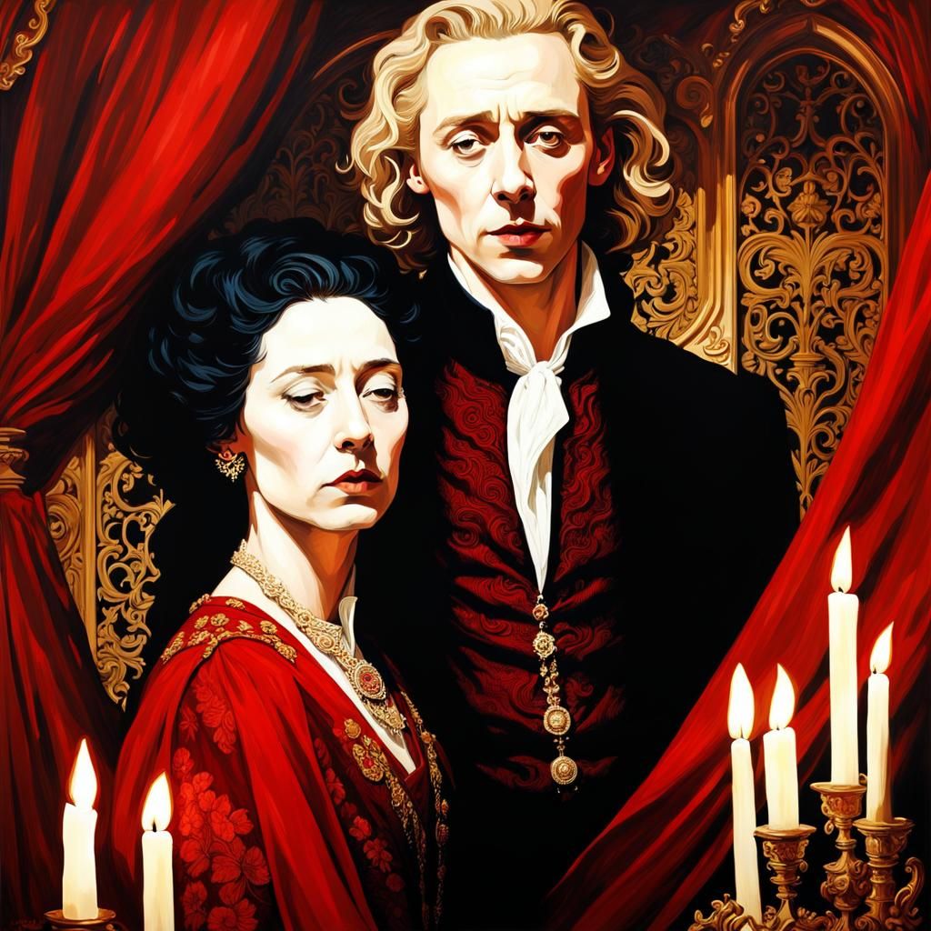 Vampires in Baroque Art Nouveau Setting