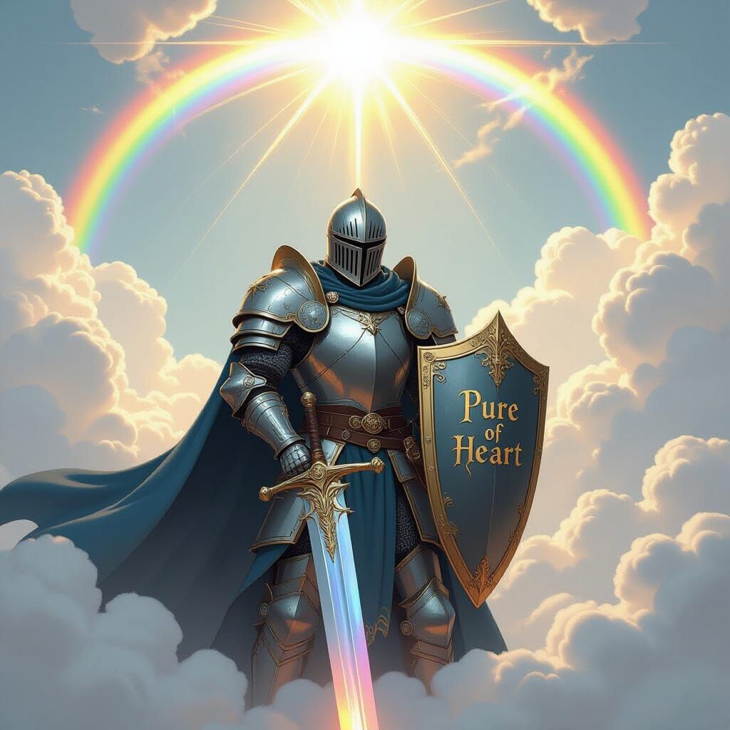 Knight of Divine Power with Rainbow Greatsword