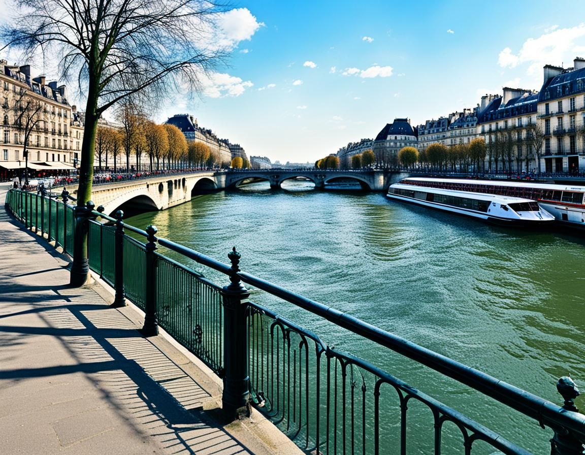 Quai de Seine: A Parisian AI Impression
