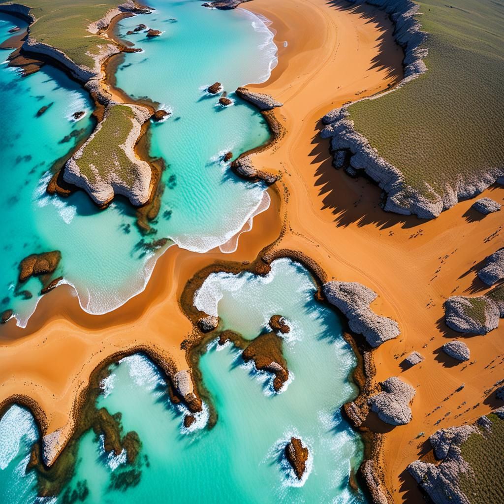Aerial View of Ningaloo Coastline