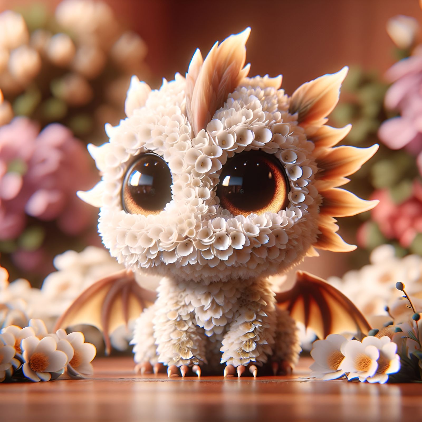 Adorable Flower Dragon Hybrid in High Definition