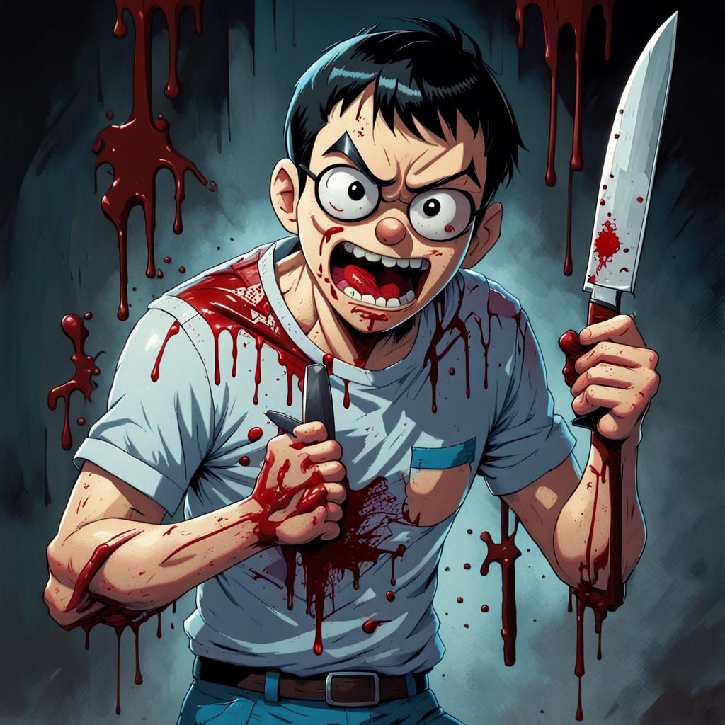 Adult Nobita is a Killer