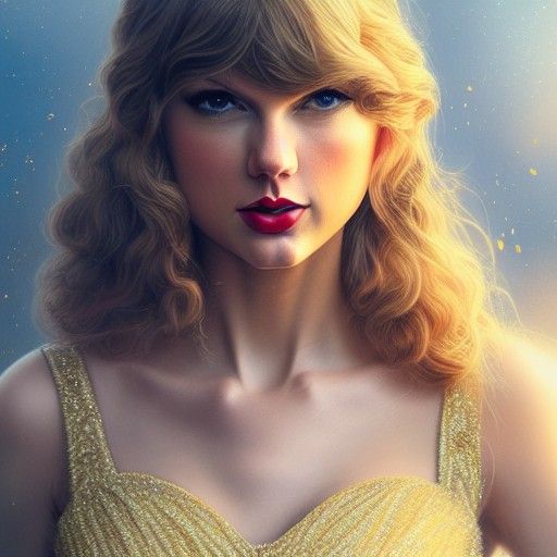 Taylor Swift as Disney Princess: Photorealistic Image