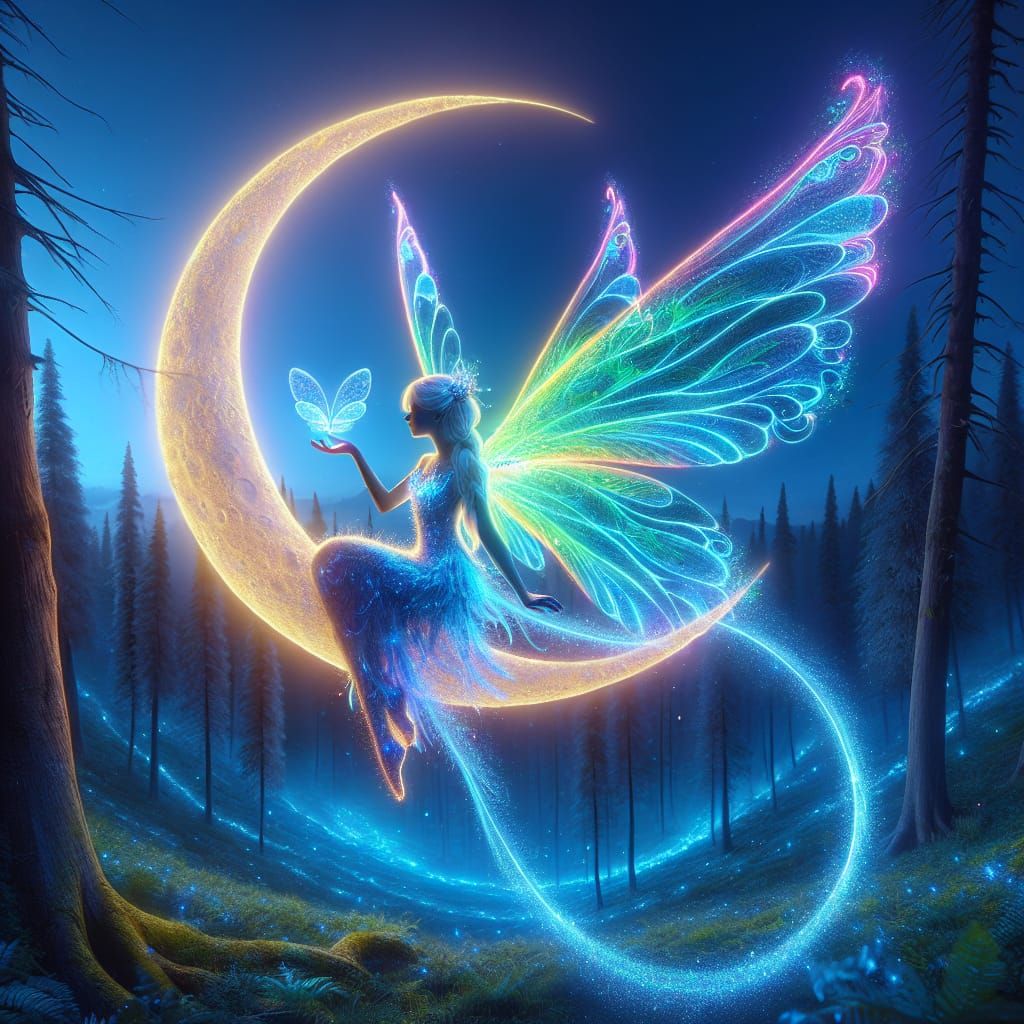 Bioluminescent lunar fairy