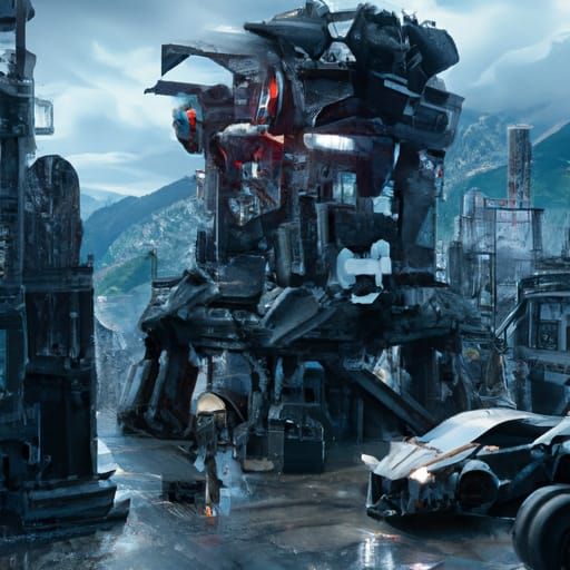 Detailed Terminator Matte Painting in Deep Color