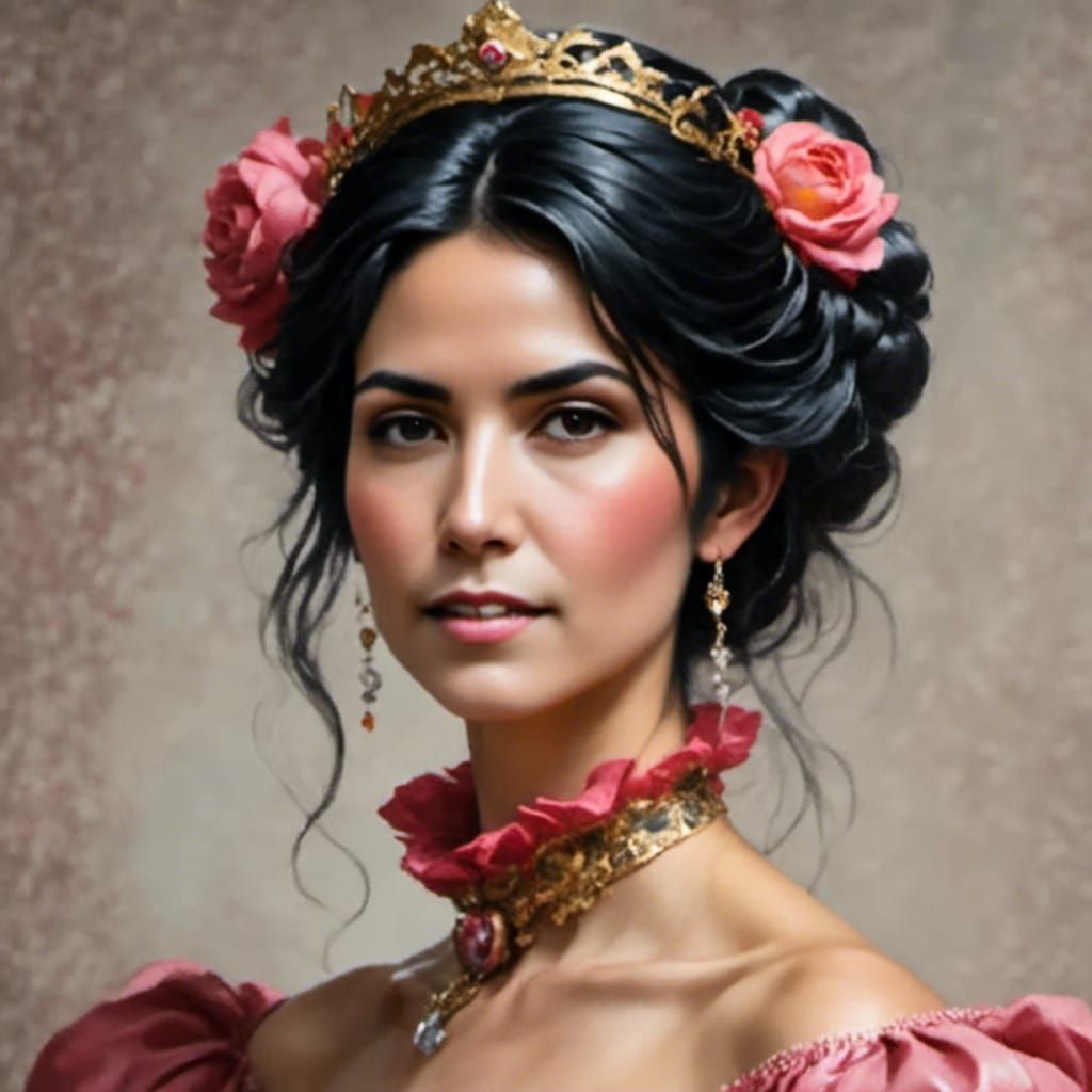 Princess Peach Full Body AI Portrait