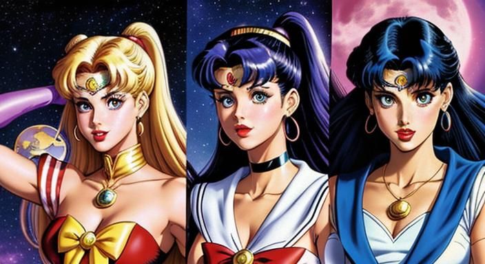Sailor Moon Saturday Morning Cartoon Art