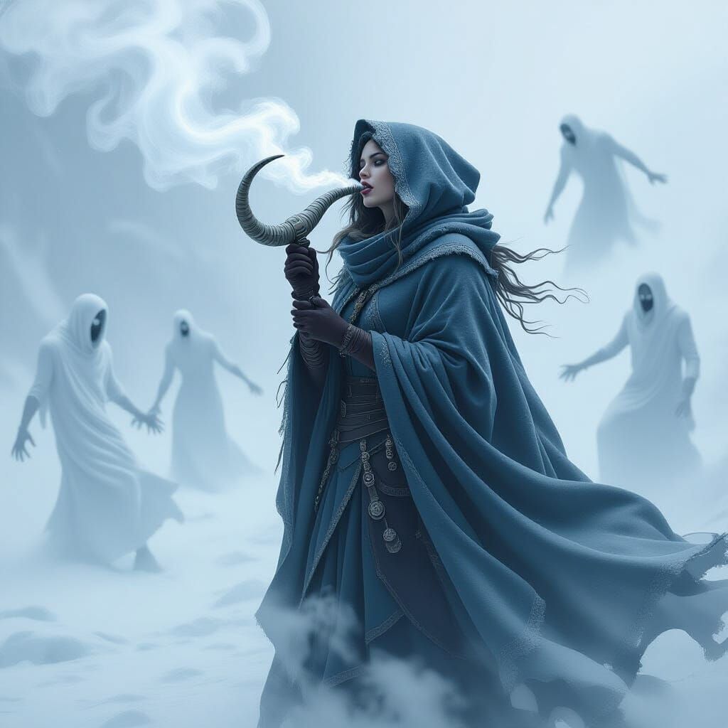 Astrid's Icy Breath: Ghosts Dance in the Mist